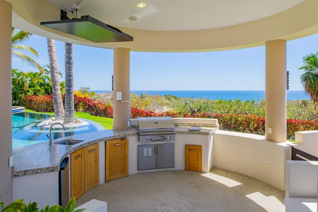 Outdoor Kitchen with Ocean View